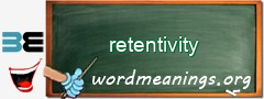 WordMeaning blackboard for retentivity